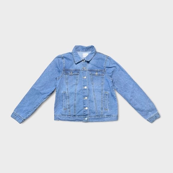 Active USA Medium Wash Jean Jacket Size Small - Picture 1 of 8